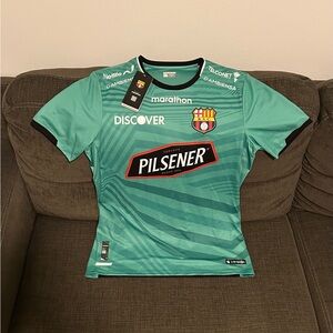Marathon Authentic Barcelona Guayaquil Ecuador Goalkeeper Green Jersey Mens Sz M